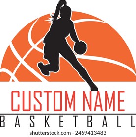 Custom Girl Basketball, Custom Name Basketball File