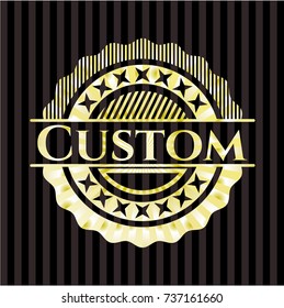 Custom golden badge