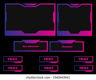 custom gradient twitch ovelay for livestreaming