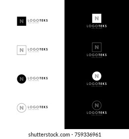 CUSTOM GRAPHIC DESIGN LETTER MARK N
