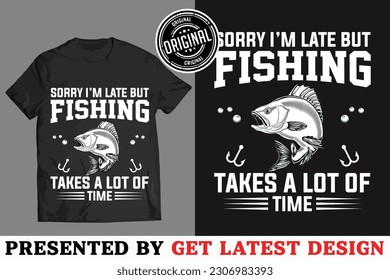 Custom Graphic Fishing Related T-shirt Design