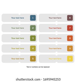 Custom gray smooth icon banner with full color markers