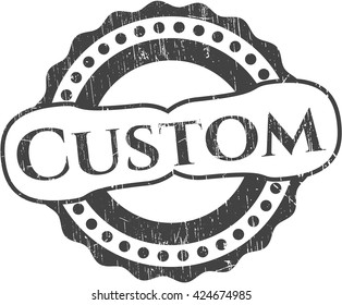 Custom grunge stamp