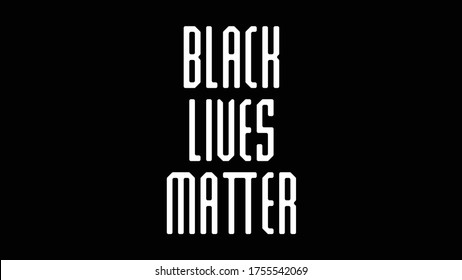 Custom Handmade Black Lives Matter Black Letter Logo Font Design - Stagged