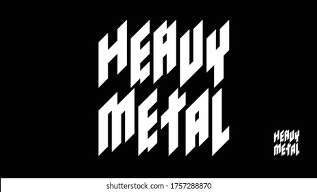 Custom Heavy Metal Logo Font Italy Stock Vector (Royalty Free ...