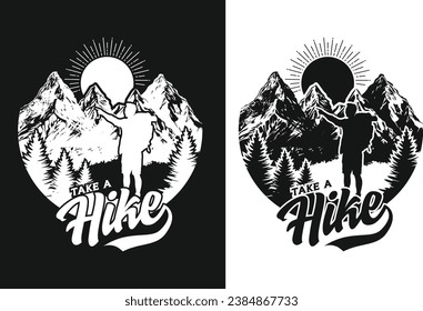 Custom Hiking Outdoor Camping T-shirt Design