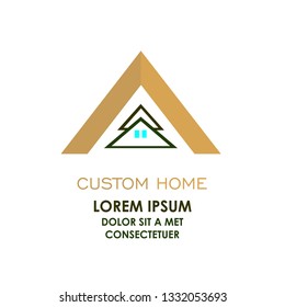 Custom Home Modern Design Logo
