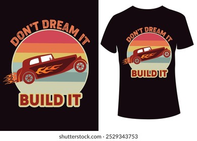 Diseño personalizado de camiseta Hot Rod