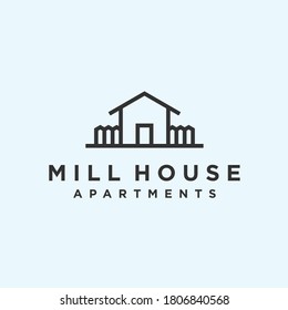 custom house logo. vintage icon