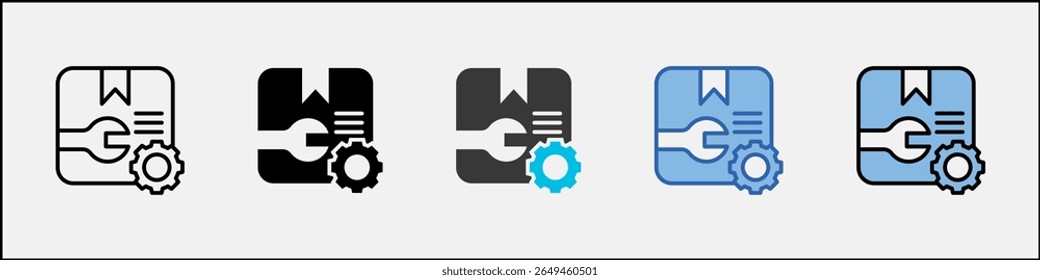 Ilustración multiestilo de paquete de iconos personalizados