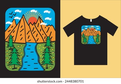 Custom Illustration T-Shirt Design Vector File