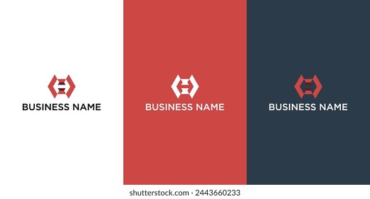 Custom initial letter H logos