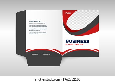 
Custom Leather Business Folder Printing.Business folder for files, design. The layout is for posting information about the company, photo, text.