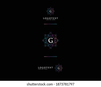 CUSTOM LETTER G MANDALA FLOWERS