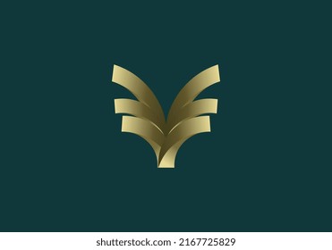 Custom Letter Logo Y Gold