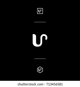 CUSTOM LETTER MARK U WHIT STYLE MONOGRAM