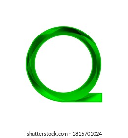 custom letter Q logo that contain a textured on the letter modern style