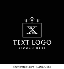 Custom Letter X Vintage Logo
