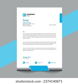 custom letterhead design vector template