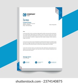 custom letterhead design vector template