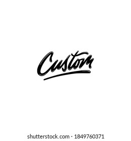 Custom lettering logo design inspiration