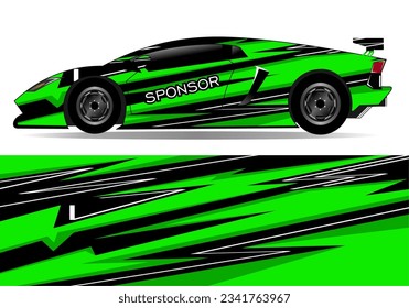 custom livery race rally offroad sticker and car vehicle tinting. Car wrap decal design vector