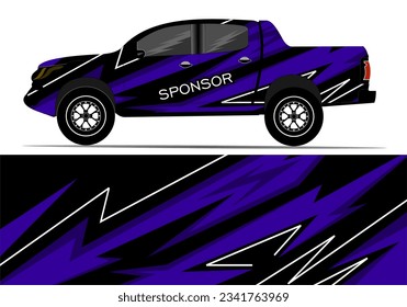 custom livery race rally offroad sticker and car vehicle tinting. Car wrap decal design vector