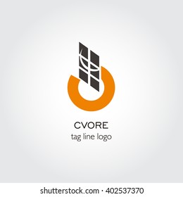 Custom Logo collection, abstract geometric business icon design