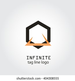 Custom Logo collection, abstract geometric business icon design