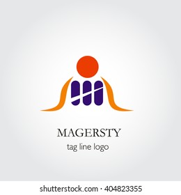 Custom Logo collection, abstract geometric business icon design