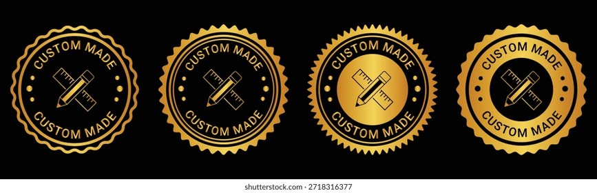 Diseño de Producto personalizado de lujo personalizado de etiquetas de insignia de oro
