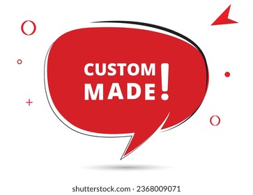 Custom made speech bubble text. Hi There on bright color for Sticker, Banner and Poster. vector illustration.