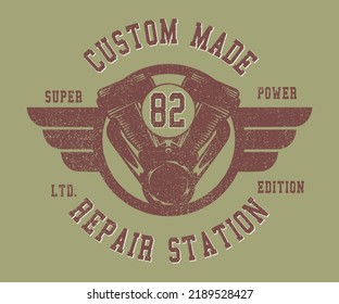 Custom Made Speed power  typography, t-shirt graphics, vectors