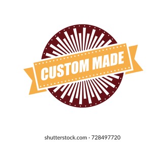 Custom made. Vintage Retro Label and Stamp