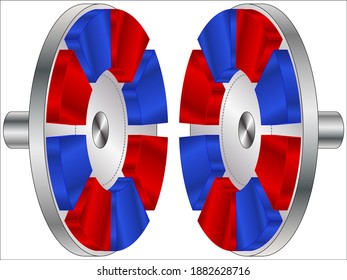 Custom Magnetic Coupling Assemblies - Large Torque