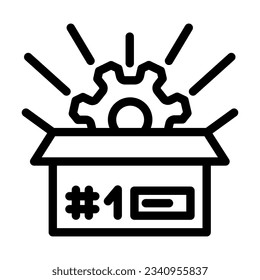 custom manufacturing engineer line icon vector. custom manufacturing engineer sign. isolated contour symbol black illustration