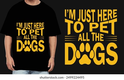 custom modern minimalist dog lover t shirt design collection