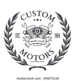 Custom motor vector t-shirt print design illustration