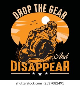 A custom motorbike t-shirt design