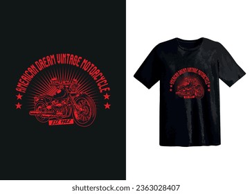 Custom Motorbike T-Shirt Design-Motorbike T-Shirt Vector-Trendy Motorbike T-Shirt-Motorbike Rider