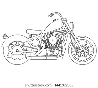 Custom Motorcycle Biker Chopper Vector Logo Stock Vector (Royalty Free ...