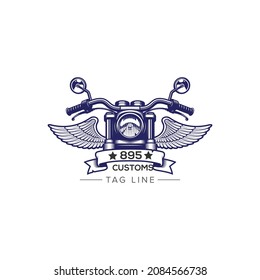 custom Motorcycle club community logo design