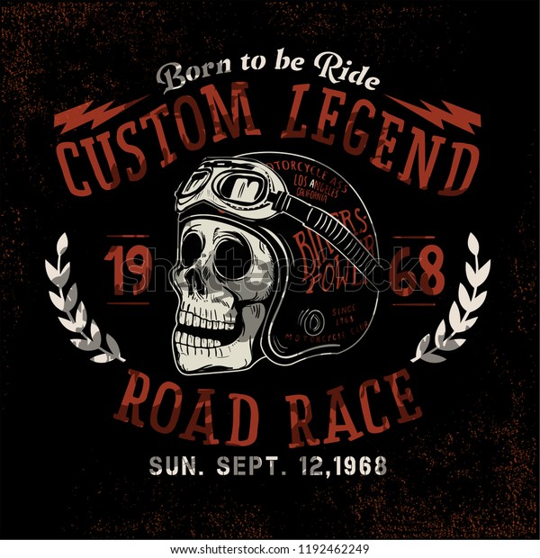custom motorcycle skull\
rider