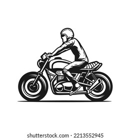 ilustración de vector de motocicleta personalizada