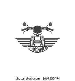 custom motorcycle vector illustration design template