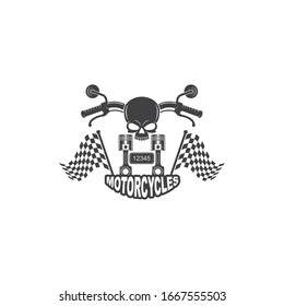 custom motorcycle vector illustration design template