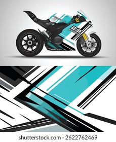 Custom motorcycle wrap decal and vinyl sticker 