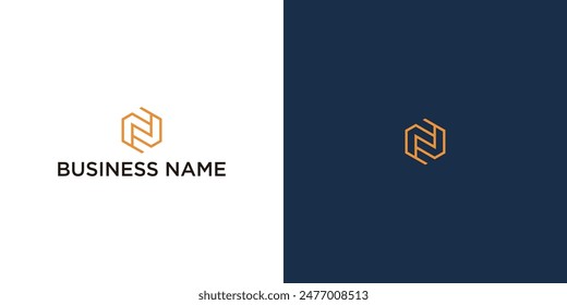 Custom N Initial Logo for Business Promotion