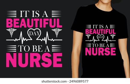 CUSTOM NURSE TYPOGRAPHY T SHIRT DESIGN