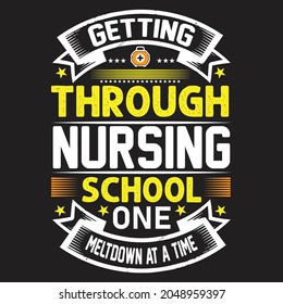 Custom Nursing T Shirt Design                   